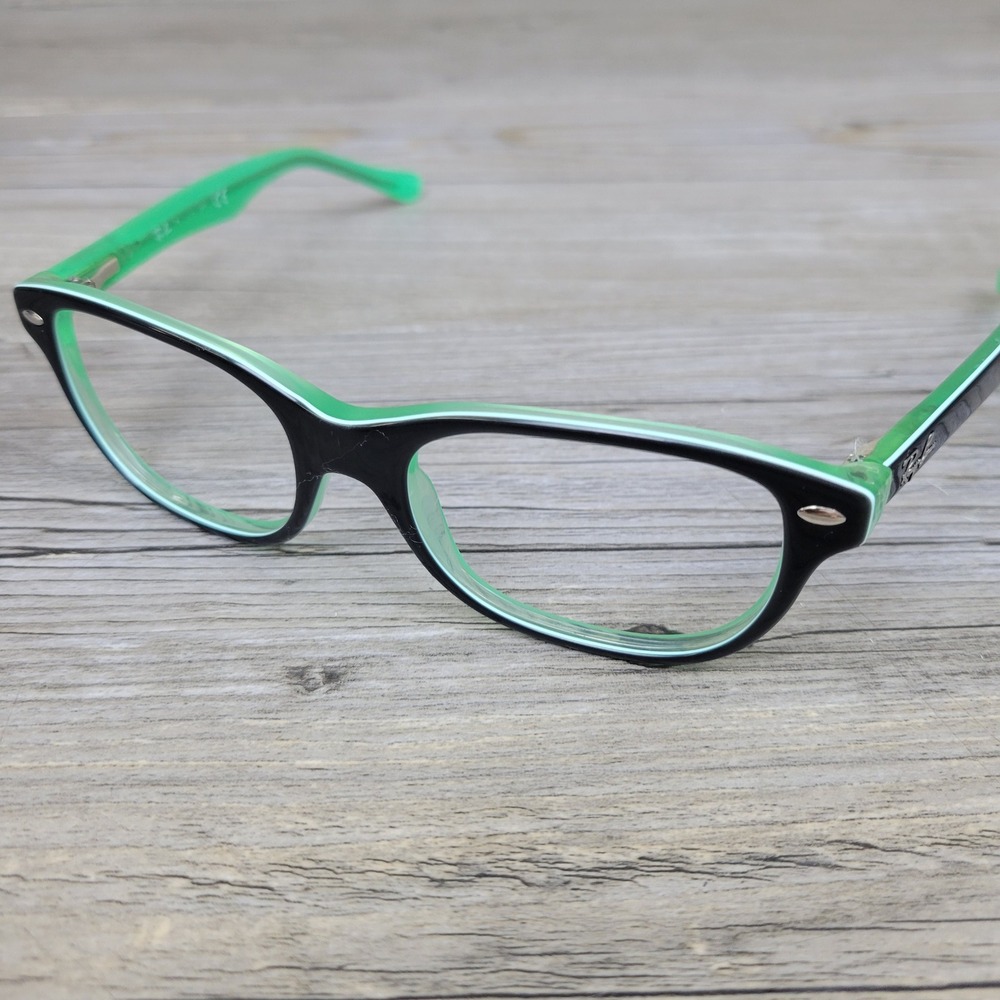 Ray-Ban Eyeglass Frames RB1555 Wayfarer 3580 Black Green Kids 45-15-125